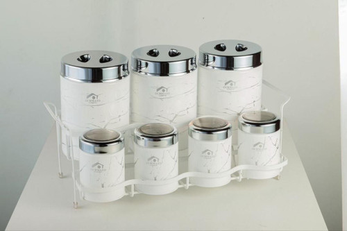 سرویس پاسماوری سفید درب کروم طرح رز استیل ضدزنگ محکم دوجداره تضمینی دارای ضمانت نامه شرکتی استند دار